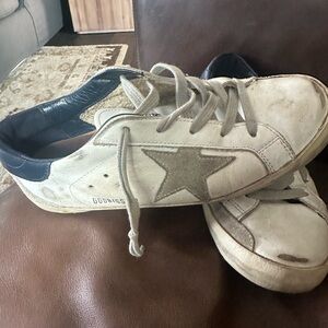 Golden goose navy sneakers